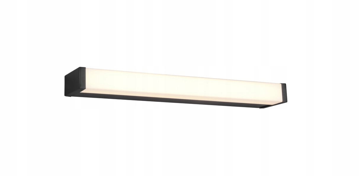 Kúpeľňová nástenná lampa obdĺžniková čierna Trio