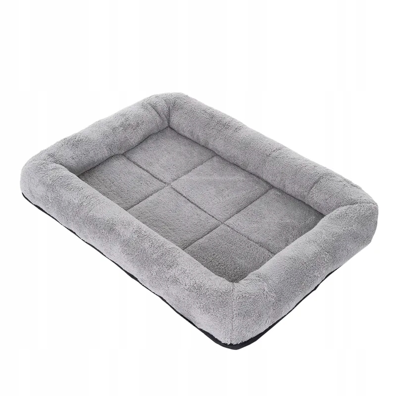 Pelíšek Polštář do klece pro psa XL 109x69x10 cm Světle šedá