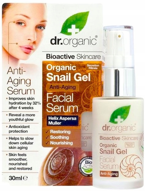 Dr Organic Snail Gel Sérum Na Obličej opravné a ochranné