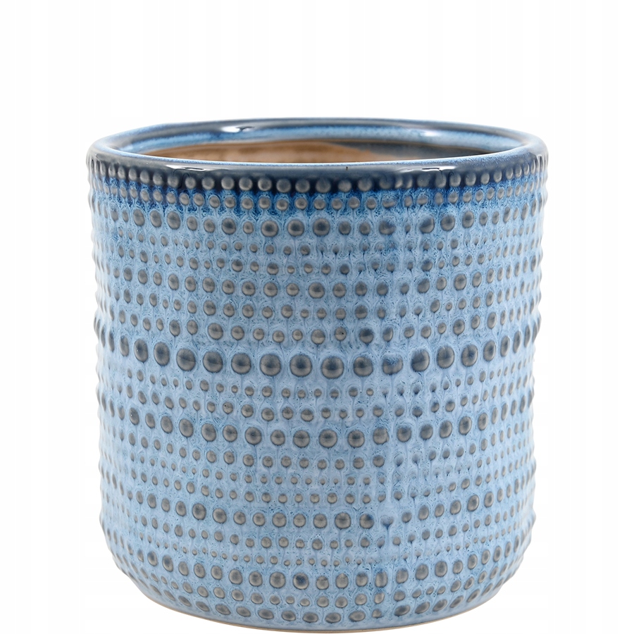 

Doniczka Niebieska Ceramiczna Osłonka 14X14 Ozdoba