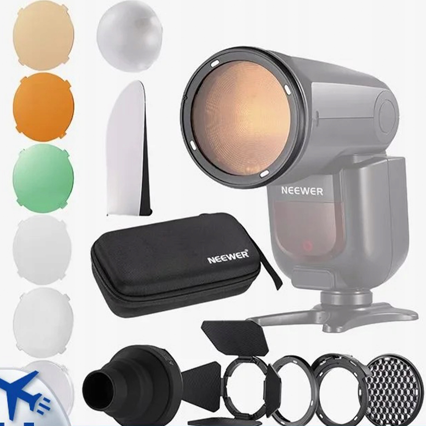 Magnetická sada příslušenství pro bleskové lampy s kulatými hlavami