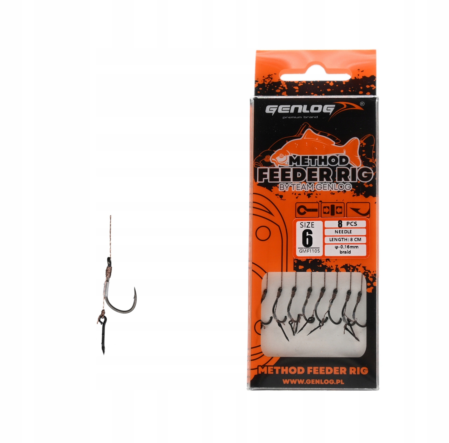 Przypony Genlog Method Feeder Rig Needle 6/10cm