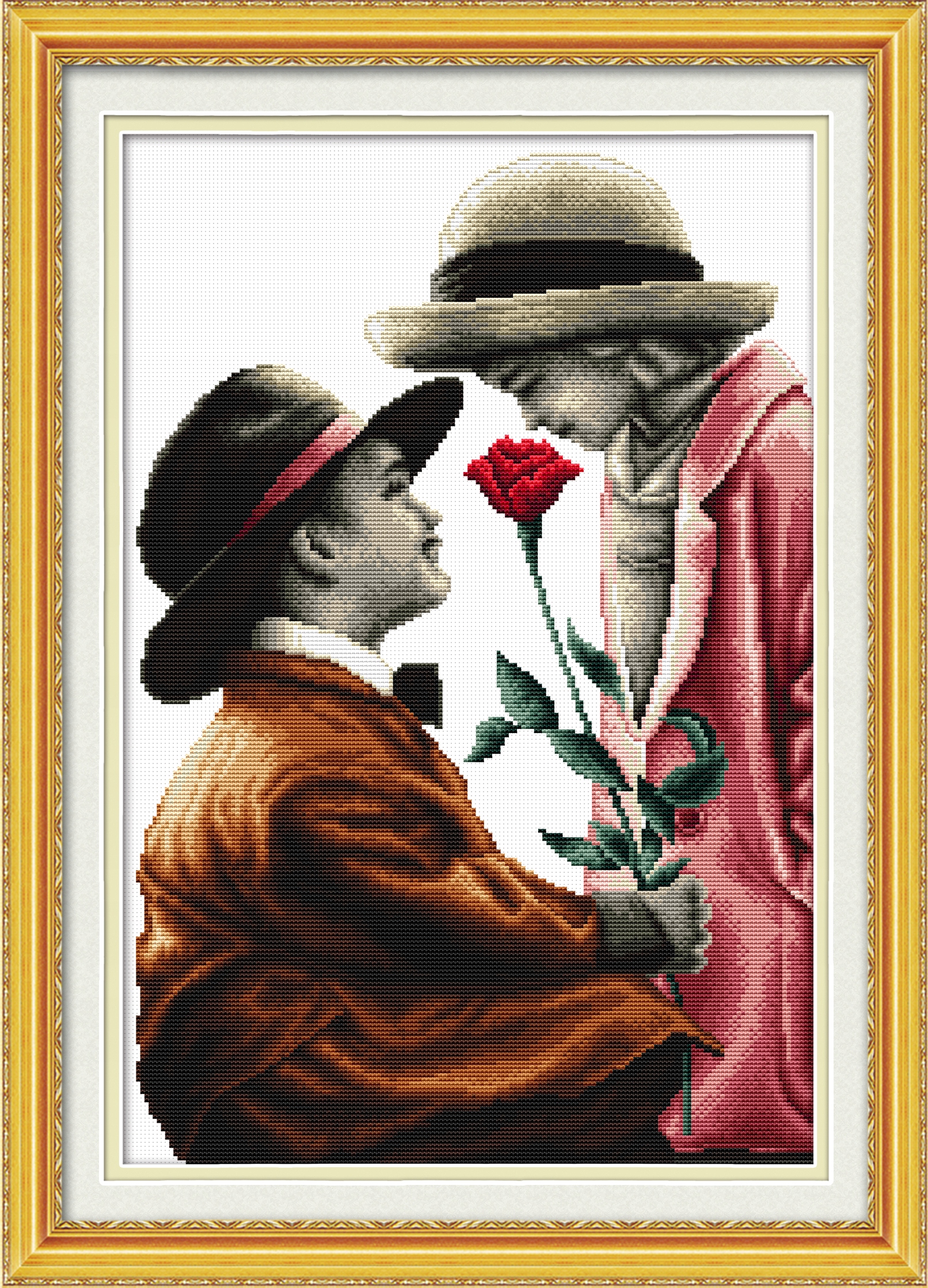 Křížková výšivka počítaná sada (kanva, mulina)