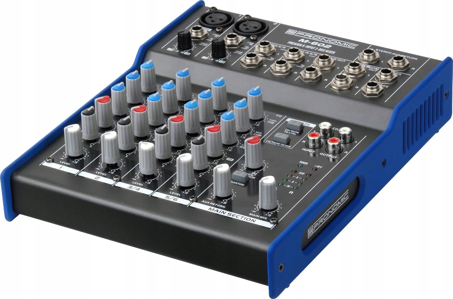 Mikser analogowy Pronomic M-602 6-kanałowy Eq 48V Phantom