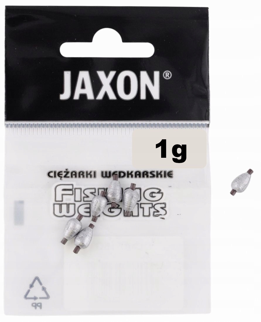 1g 1,0g ŁEZKI OLIWKI Z IGIELITEM CIĘŻARKI JAXON ŁEZKA 6szt