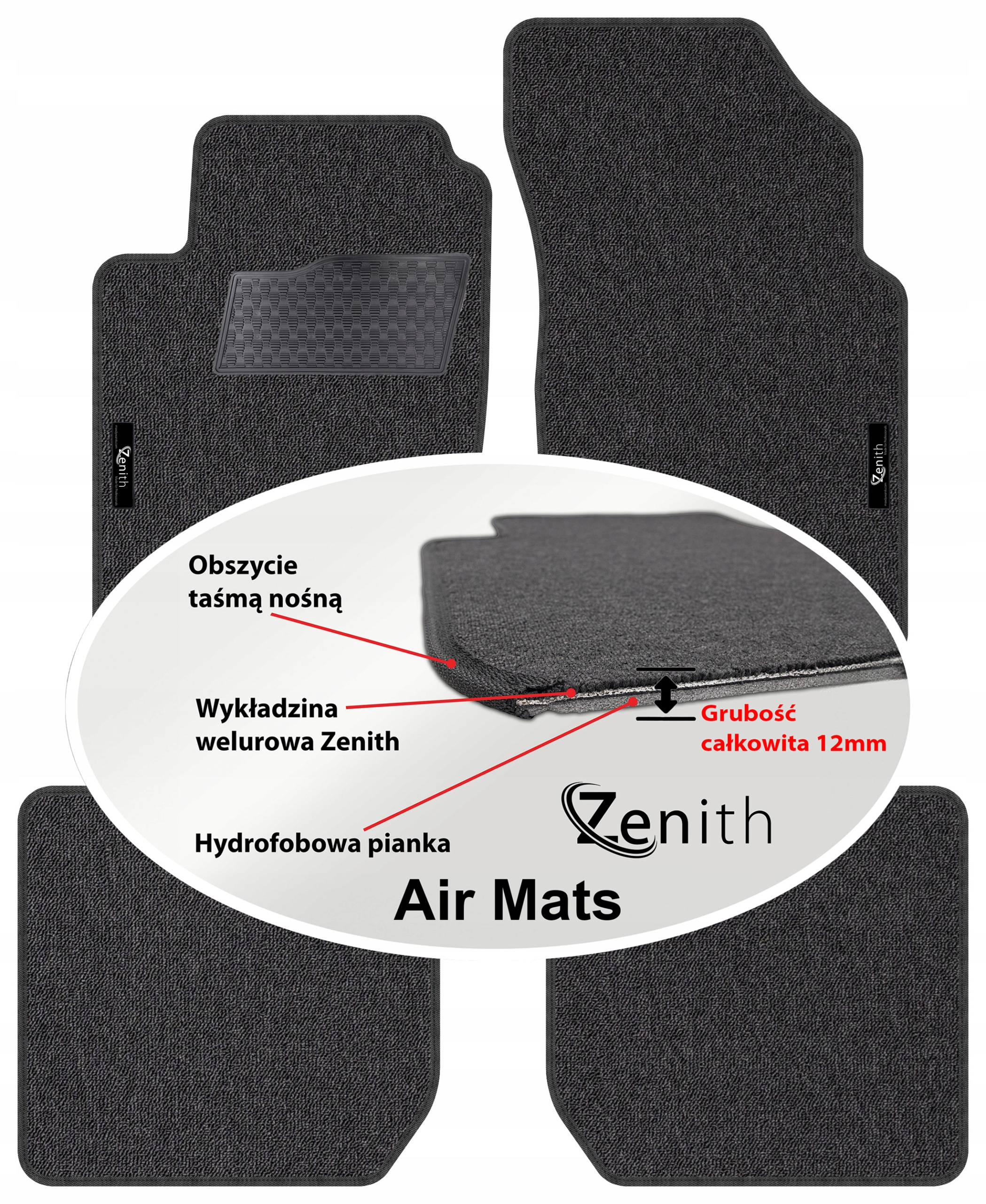 Ford Scorpio I 1995-1998 Velúrové koberčeky do auta Zenith Air Mats