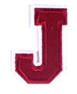 

Naszywka literka -j- aplikacja