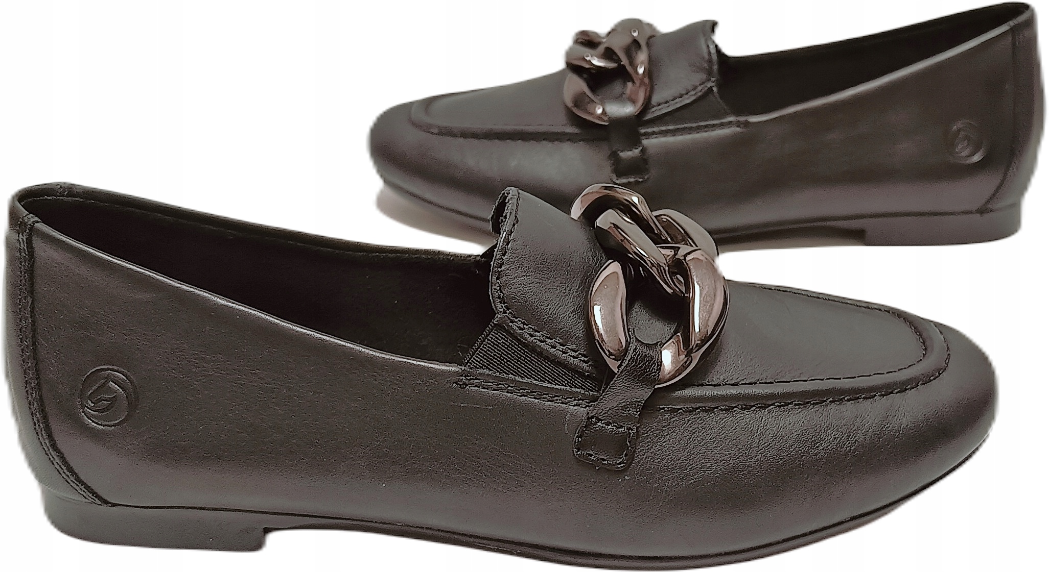 Dámské kožené mokasíny Lordsy Remonte D0K00-00 černé vel. 37