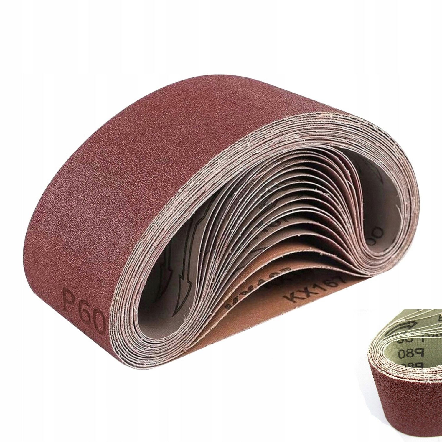 Bezkoncový Brusný Papír Páska 40-180 100x560MM Pro Pásovou Brusku
