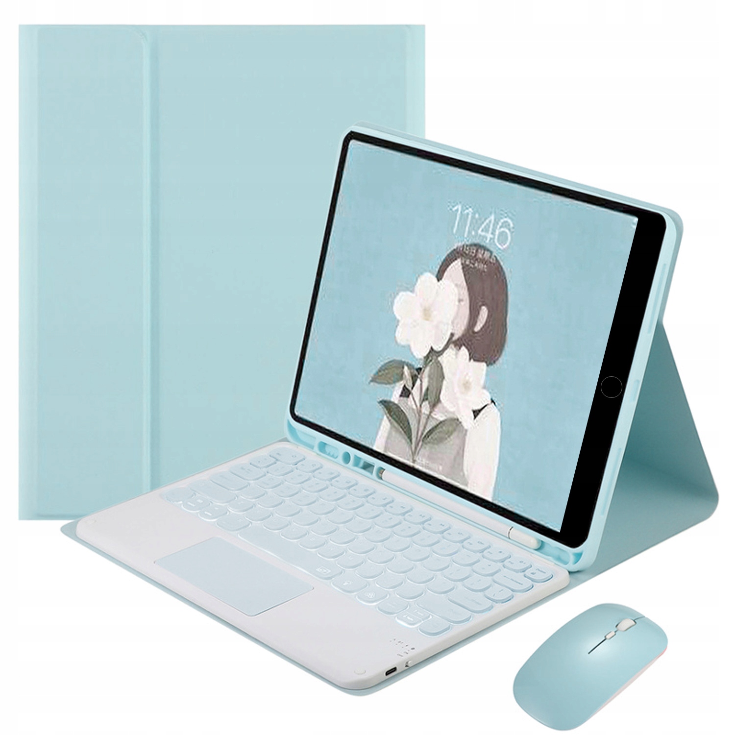 

Etui klawiatura myszka touchpad do iPad 7/8/9 10.2