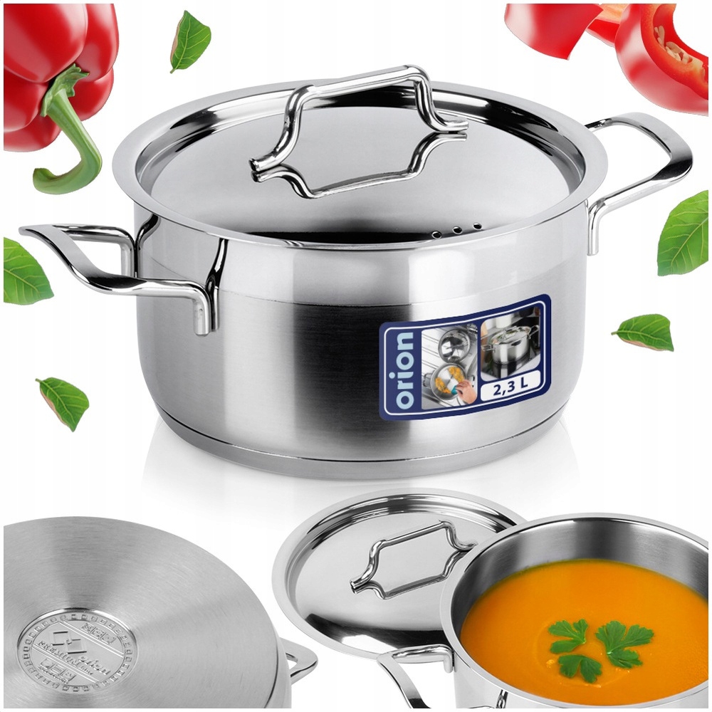 Hrniec S Pokrievkou Indukcia Plyn Rajnica Kuchynský Anett 18 CM 2,3 L