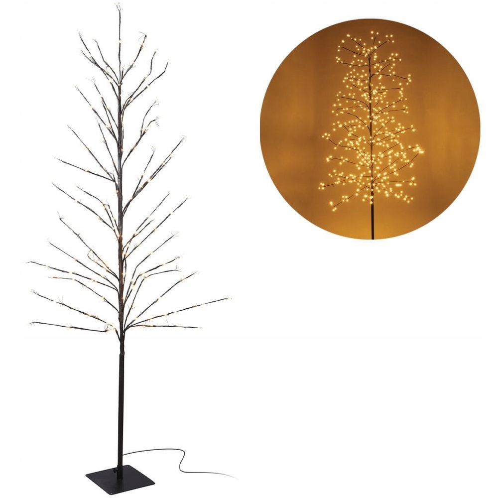 Vánoční stromek, svítící, dekorativní venkovní zahradní lampy, 180 cm