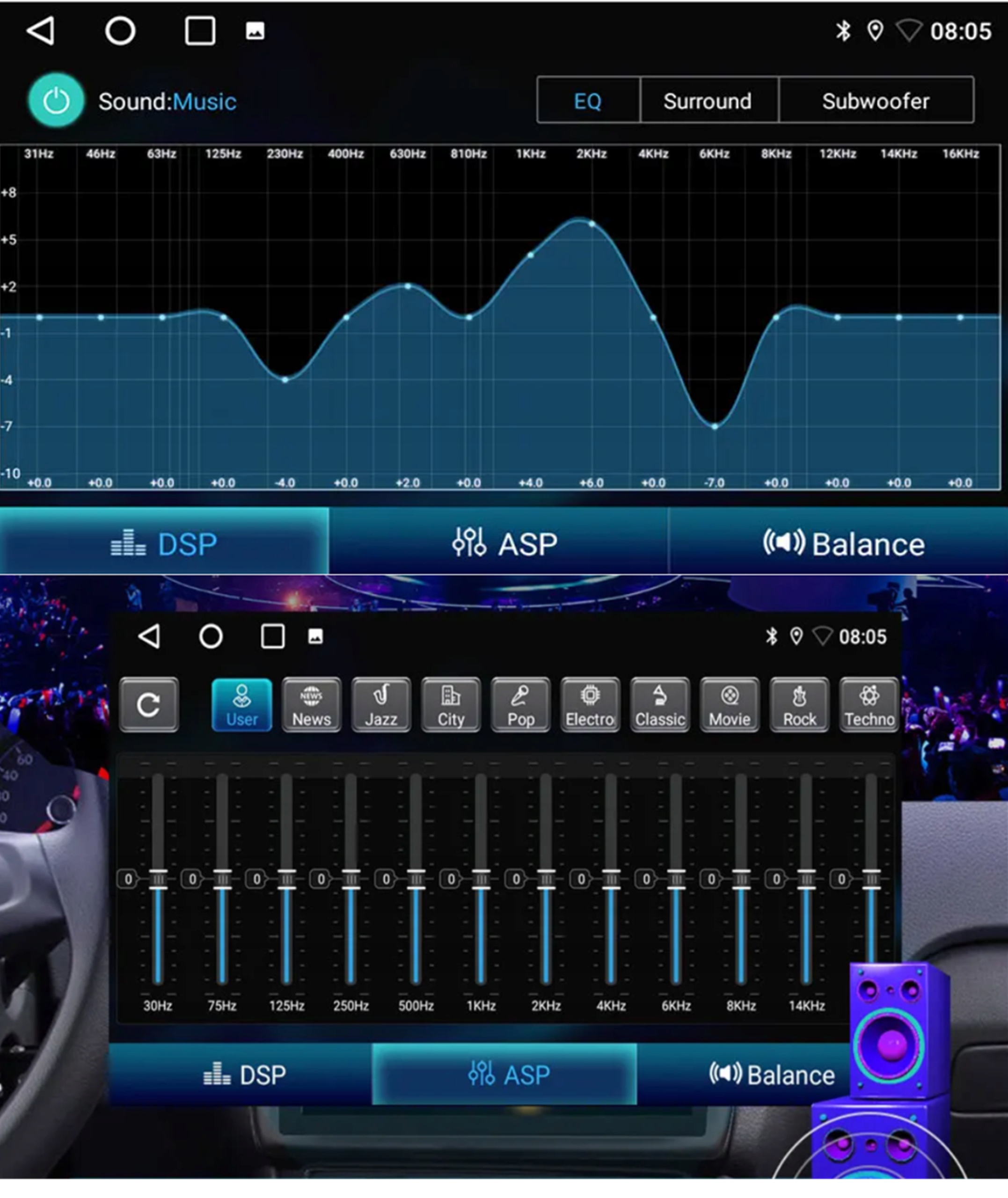 Radio Samochodowe 2 DIN 7" Android Volkswagen Skoda Seat CarPlayAndroidAuto Rodzaj akcesoryjny