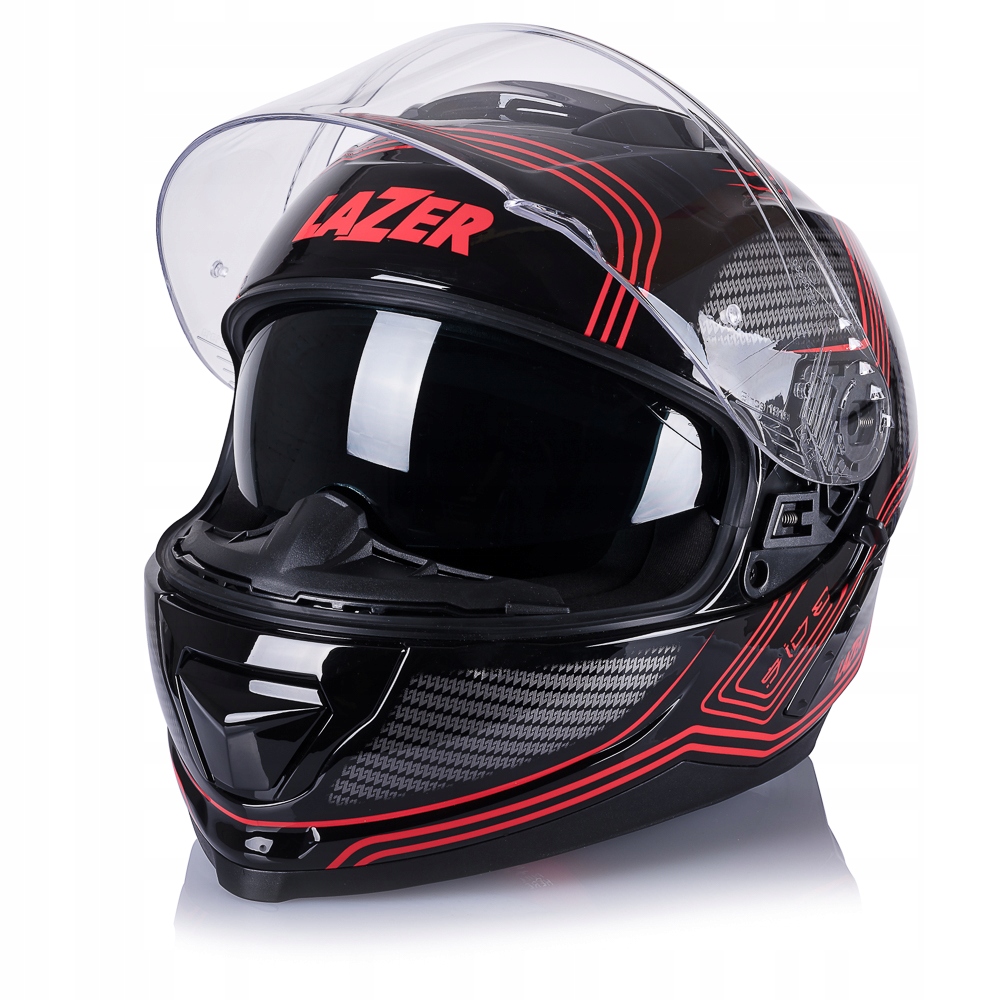 KASK MOTOCYKLOWY LAZER RAFALE DARKSIDE BLENDA M Numer katalogowy producenta RAFALE.DARKSIDE.RED.M