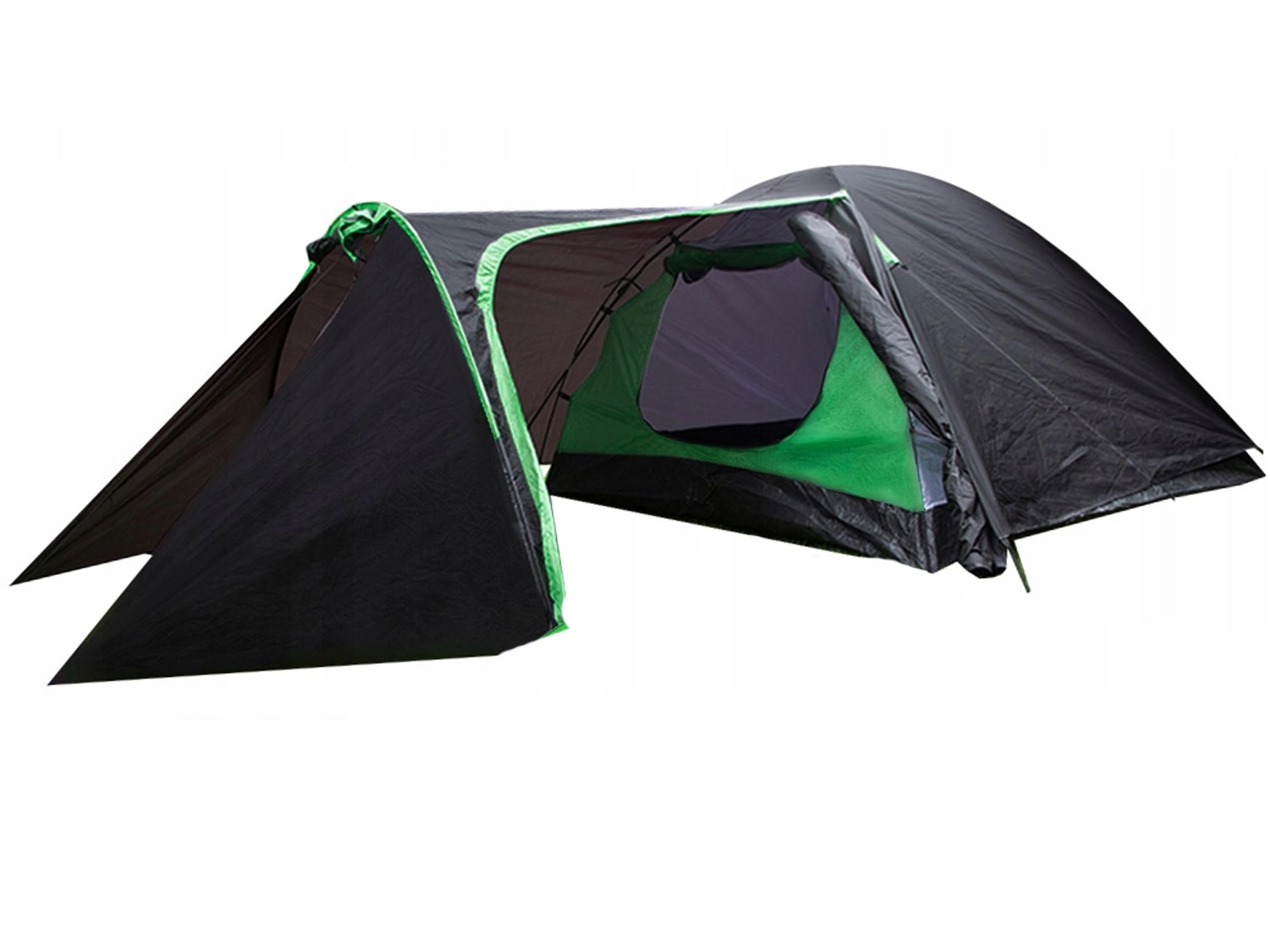 Namiot Turystyczny Kempingowy 3 Osobowy Wodoodporny 2 Wejścia Moskitiera