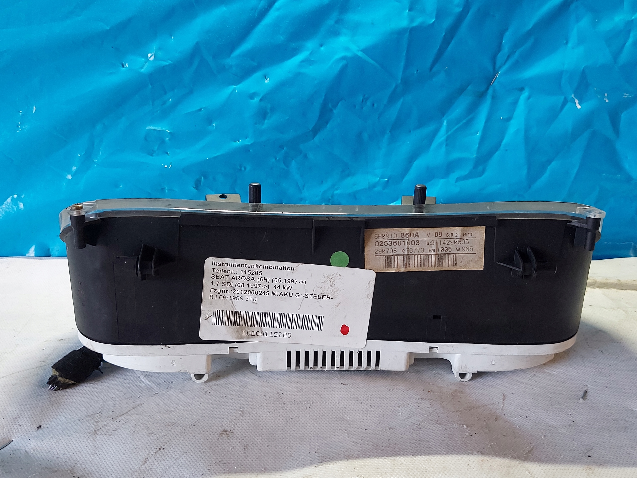 dials clock SEAT AROSA 1.7 SDI 6H0919860A