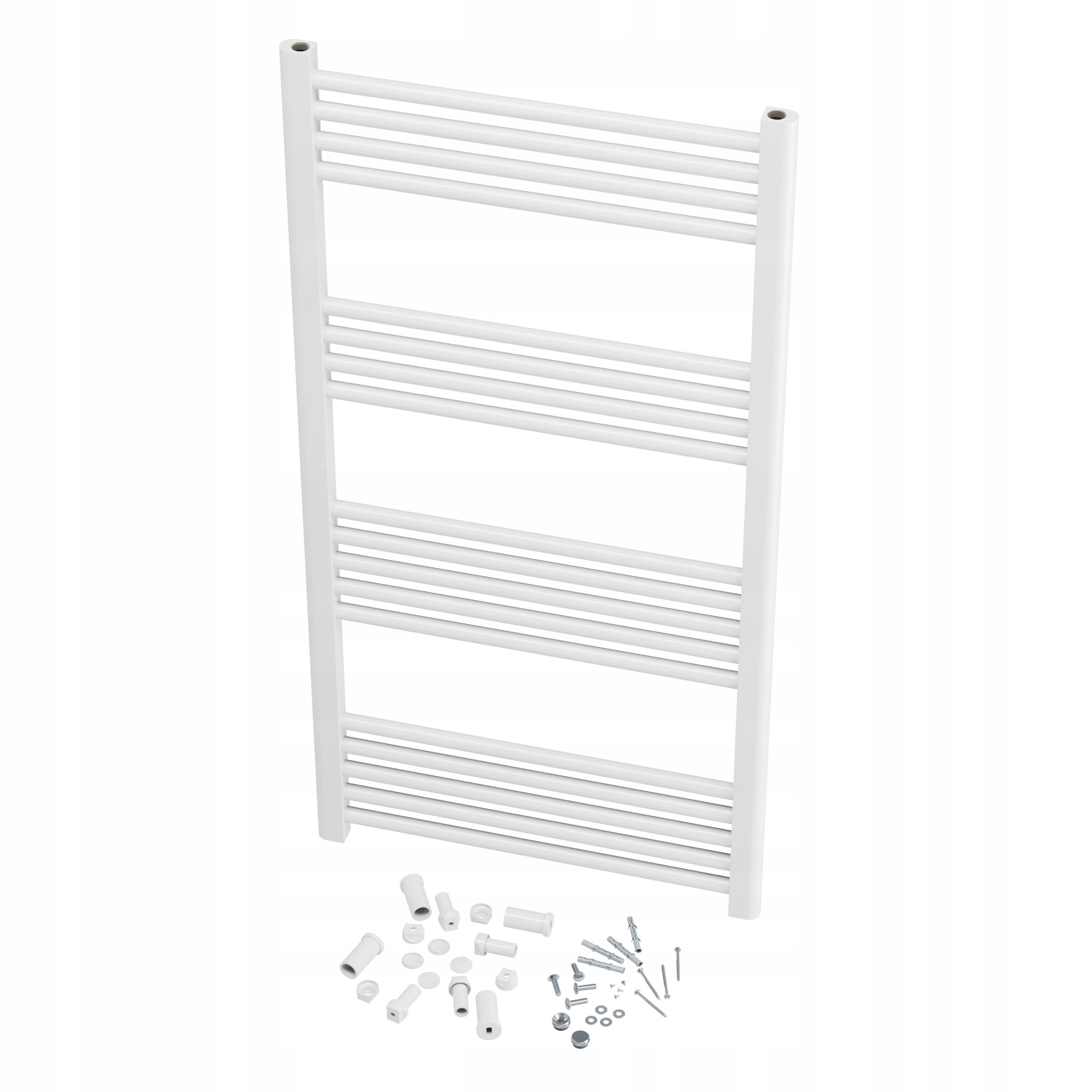 Kúpeľňový Ohrievač Biely Rebrík Montáž 180° 60x120 cm Kaloryfer Breno