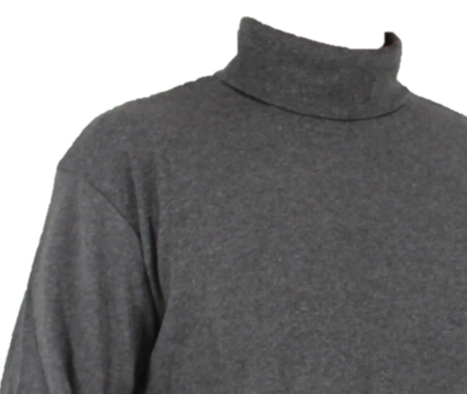 CIENKI BAWEŁNIANY GOLF MĘSKI SZARY CIEMNY r M Rozmiar M