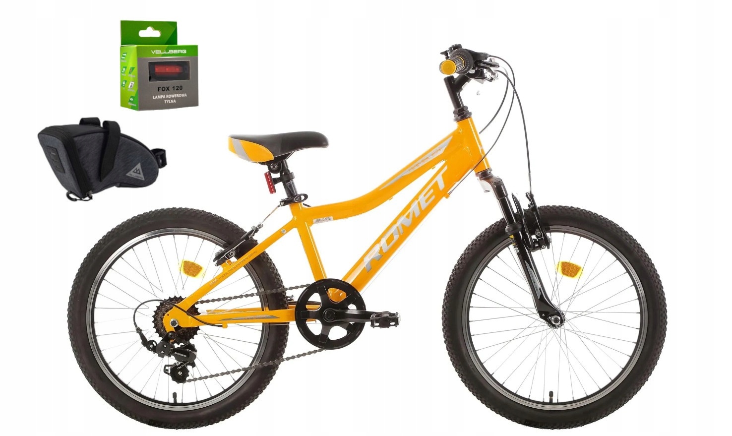 Rower 20 Romet Rambler Kid 2 żółto-szary