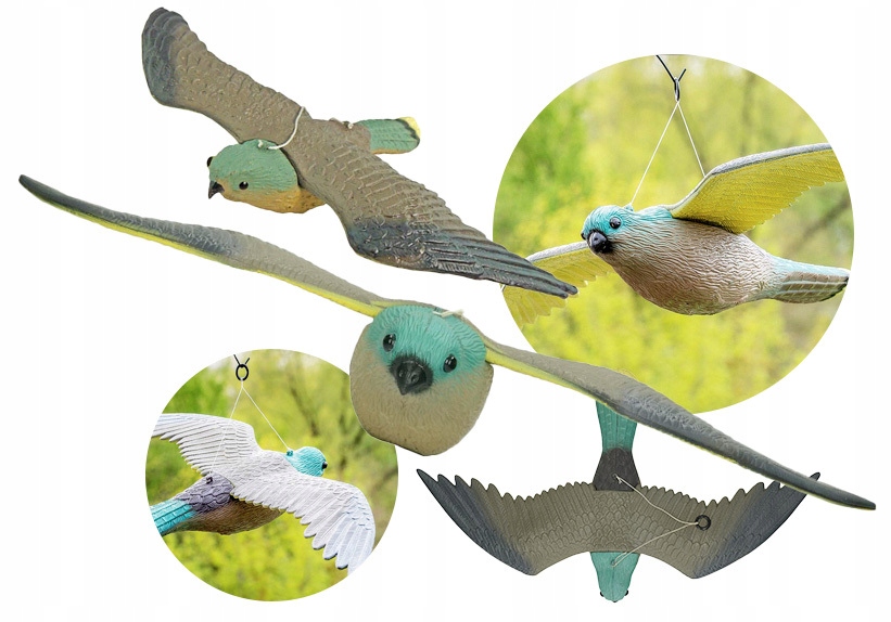 ODSTRASZACZ PTAKÓW GOŁĘBI SZPAKÓW SOKÓŁ PUSTUŁKA MAKIETA PTAKA DRAPIEŻNEGO