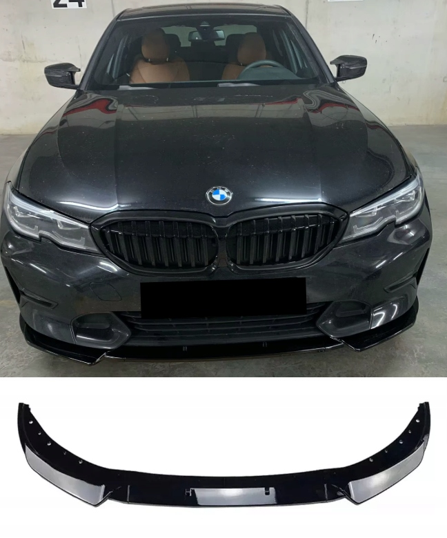 Nástavec běžného nárazníku Splitter Černý Bmw G20 G21 Předlift 2019-2022