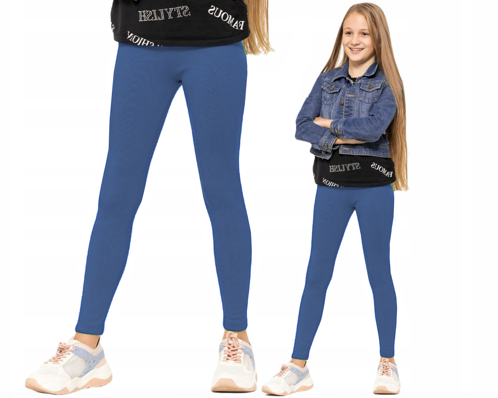 DZIEWCZĘCE LEGGINSY OCIEPLANE GETRY CHABROWE 146