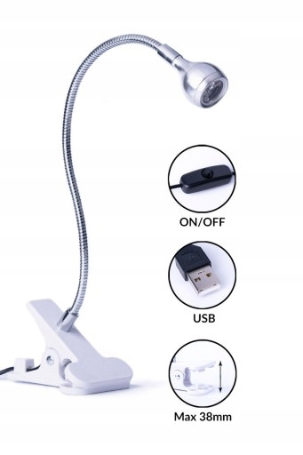 SPN Nails Lampka UV LED 5W do górnych form srebrna Rodzaj LED