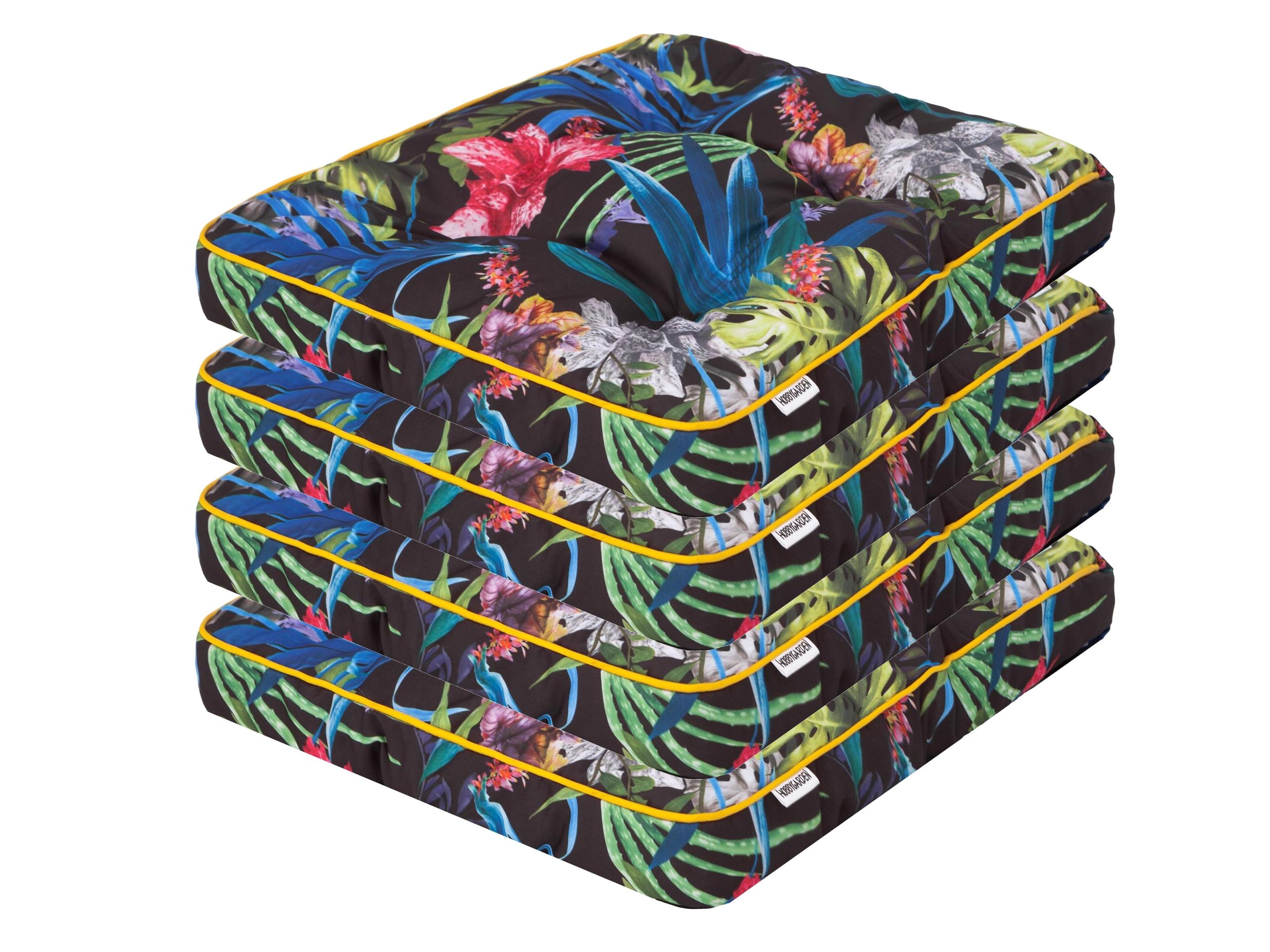 Sada 4 záhradných vankúšov, vankúš na kreslo, vankúš na stoličku