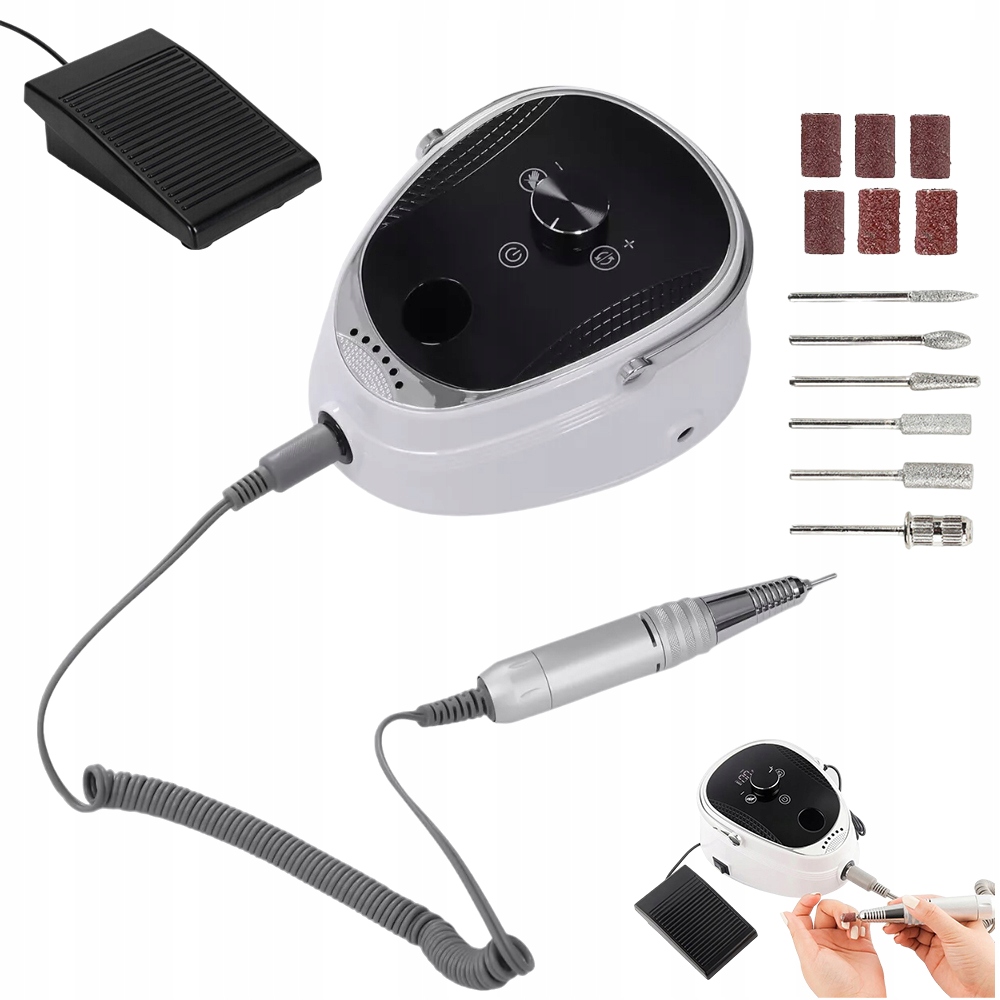 Profesionální Výkonná Bruska Na Nehty Pedikúra Sada Frézy 35000 Rpm