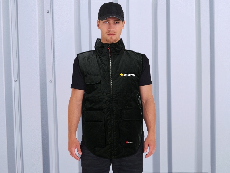 BEZRĘKAWNIK OCIEPLACZ KAMIZELKA KIEROWCY WIELTON WANTED BLACK ROZMIAR XXL