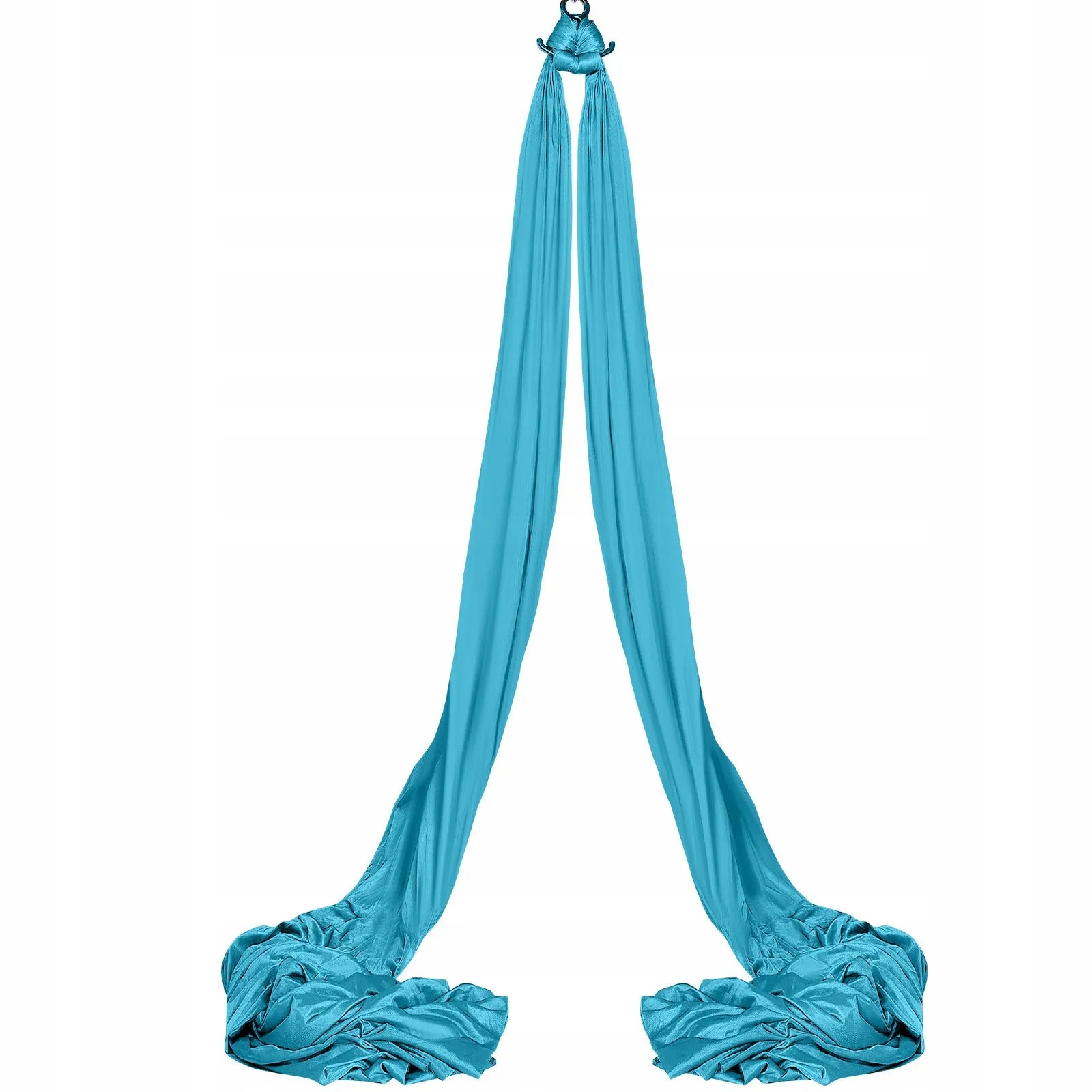 Houpací síť aerial yoga 10 m s příslušenstvím 100 g/m nylon pro trénink, modrá