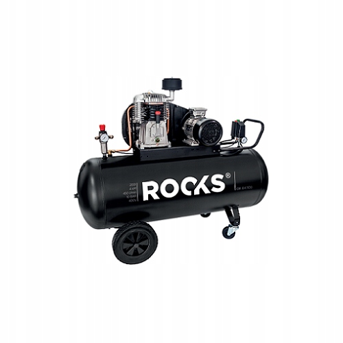 KOMPRESOR TŁOKOWY 200 L - 4 KM - 450 L/MIN - 10 BAR - 400V Marka Rooks