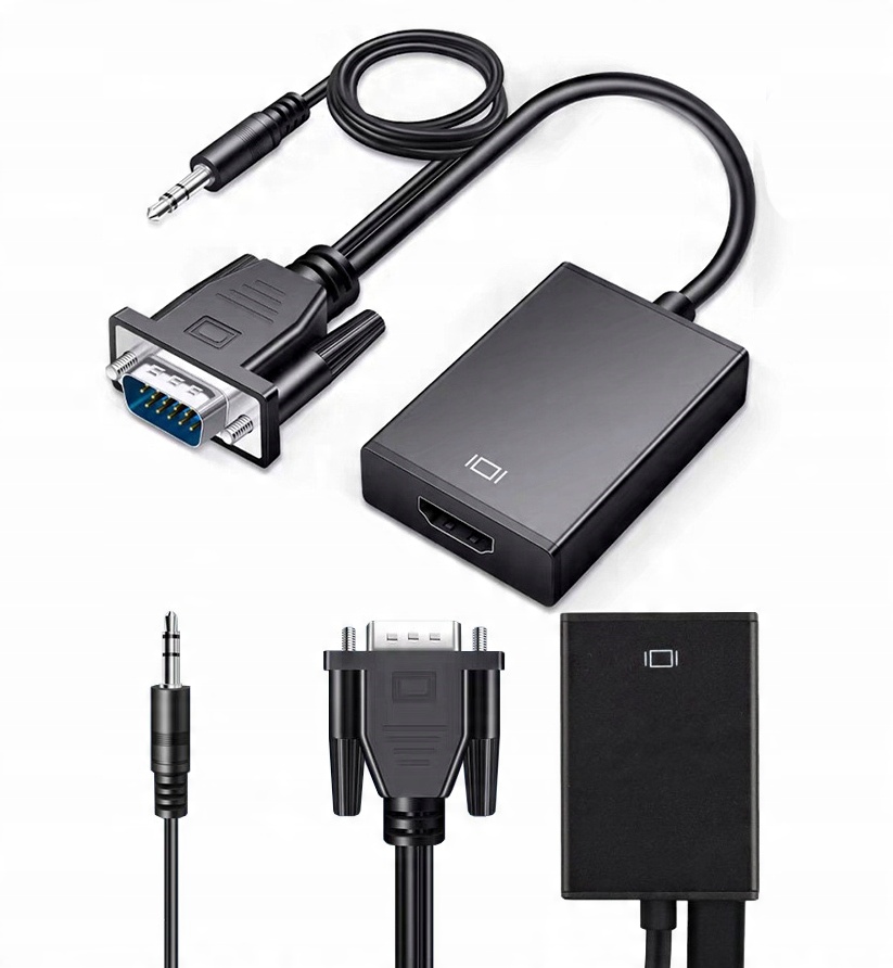 

Kabel Adapter Vga Hdmi Full Hd D-sub Przewód Audio