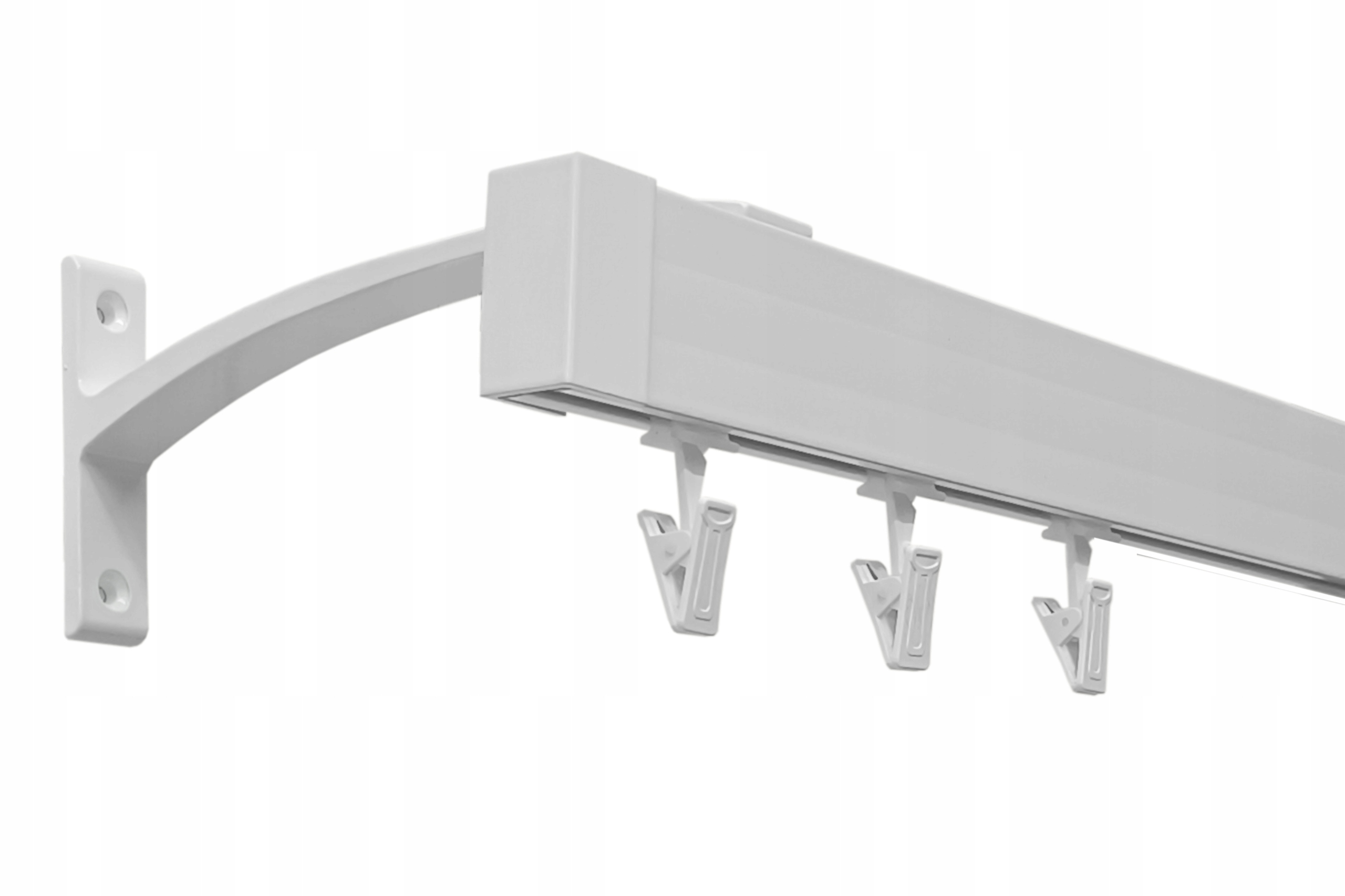 Jednoduchá Garnýž Kolejnicový Bílý Apartmánový Prestige 180 CM