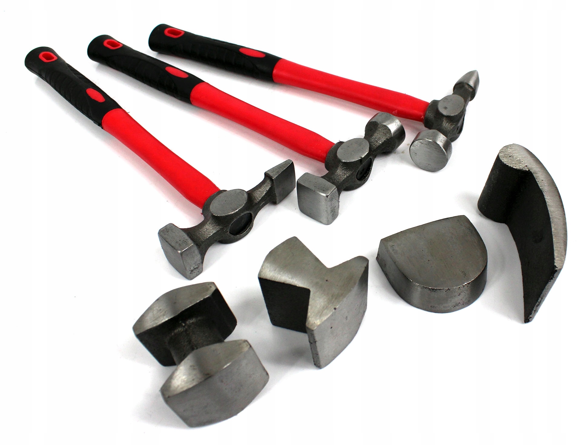 ZESTAW NARZĘDZI BLACHARSKICH MŁOTEK KOWADEŁKO 7 EL Marka SilverTools