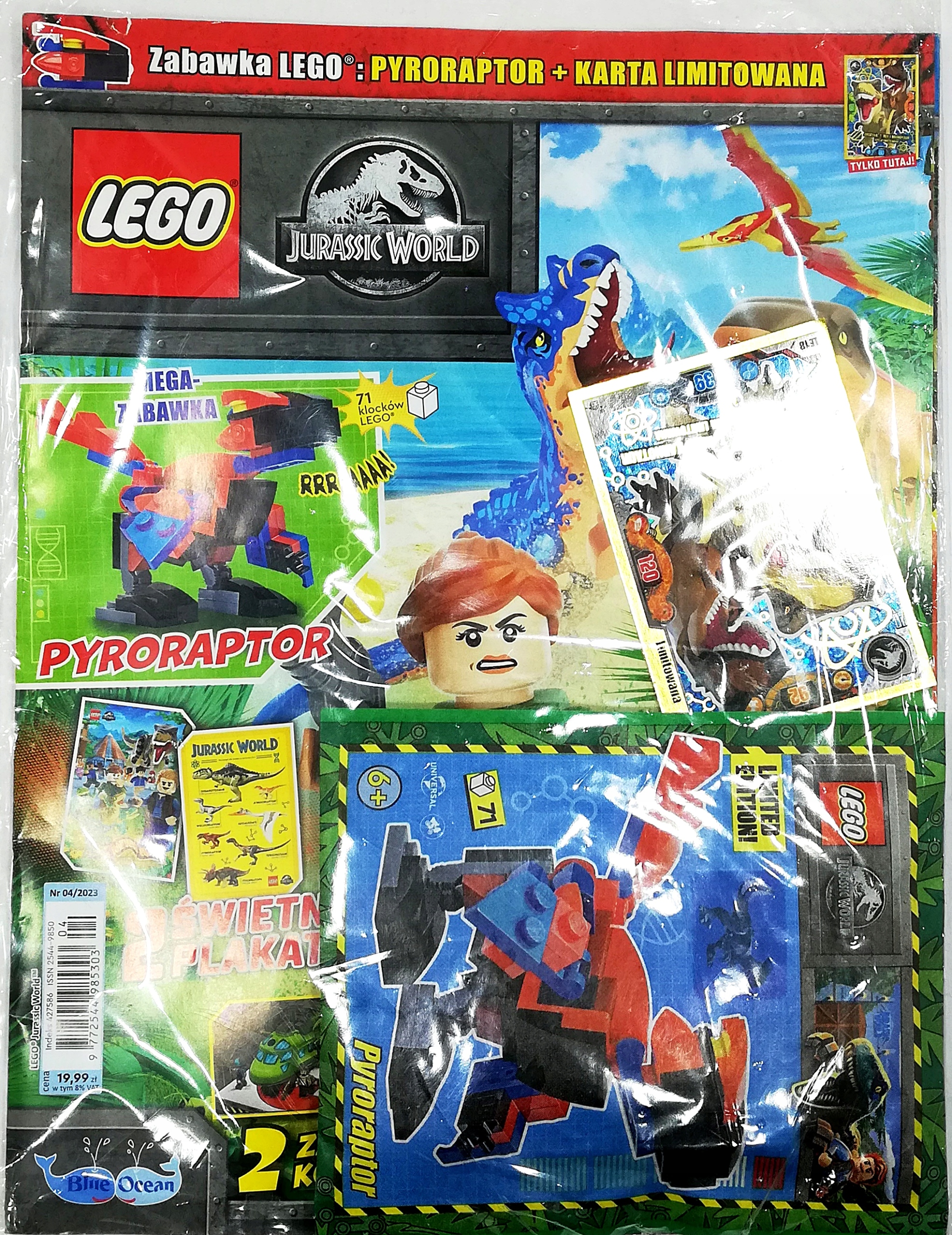 LEGO JURASSIC WORLD 4/2023 MAGAZYN + PYRORAPTOR