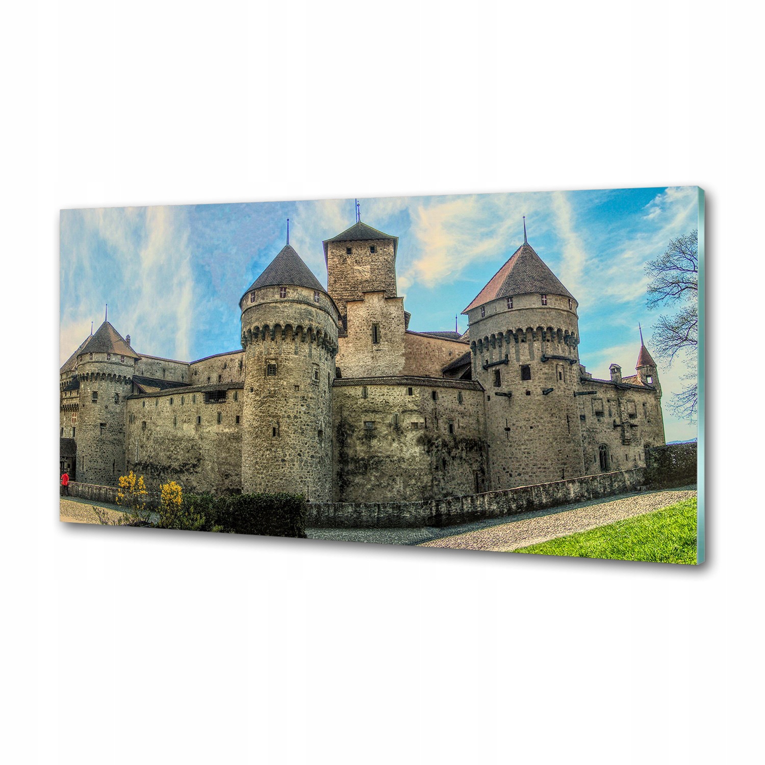 Panel do kuchyne Zámok vo Švajčiarsku 120x60 Lepidlo