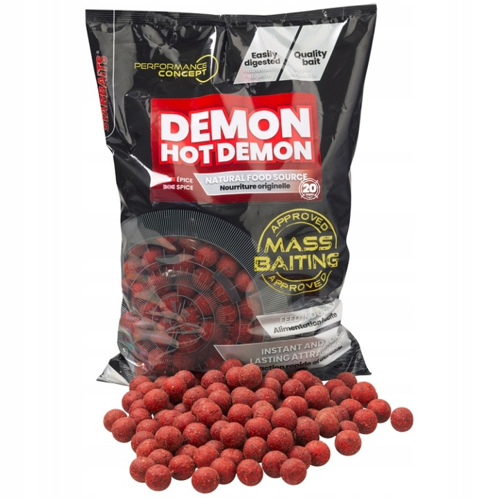 Kulki zanętowe Starbaits Mass Baiting Hot Demon 20mm 3kg