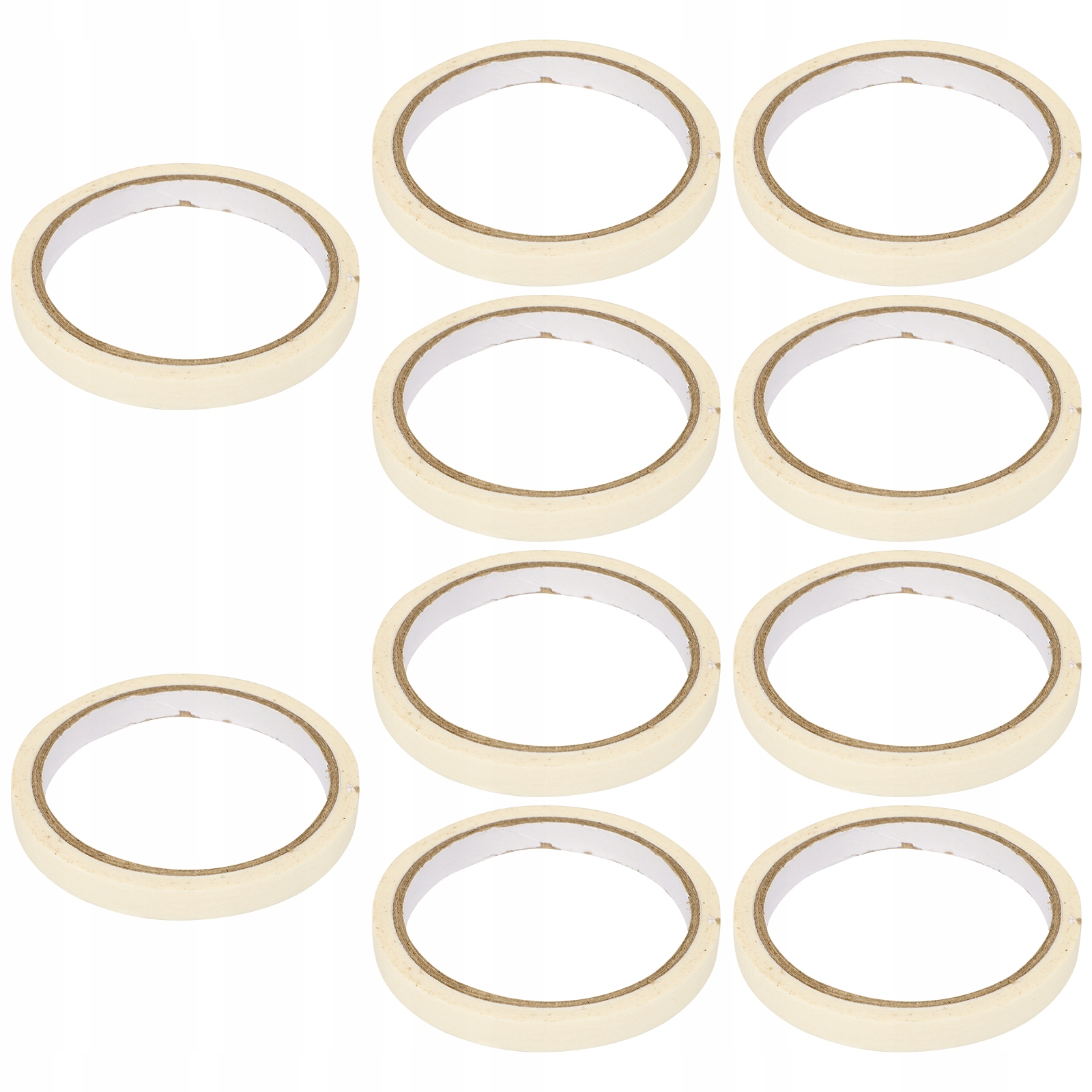 TAŚMA NAPRAWCZA DASZKA TAŚMA MASKUJĄCA DO FARB TAŚMA KABLOWA BIAŁA 10 ROLEK Szerokość produktu 9.1 cm