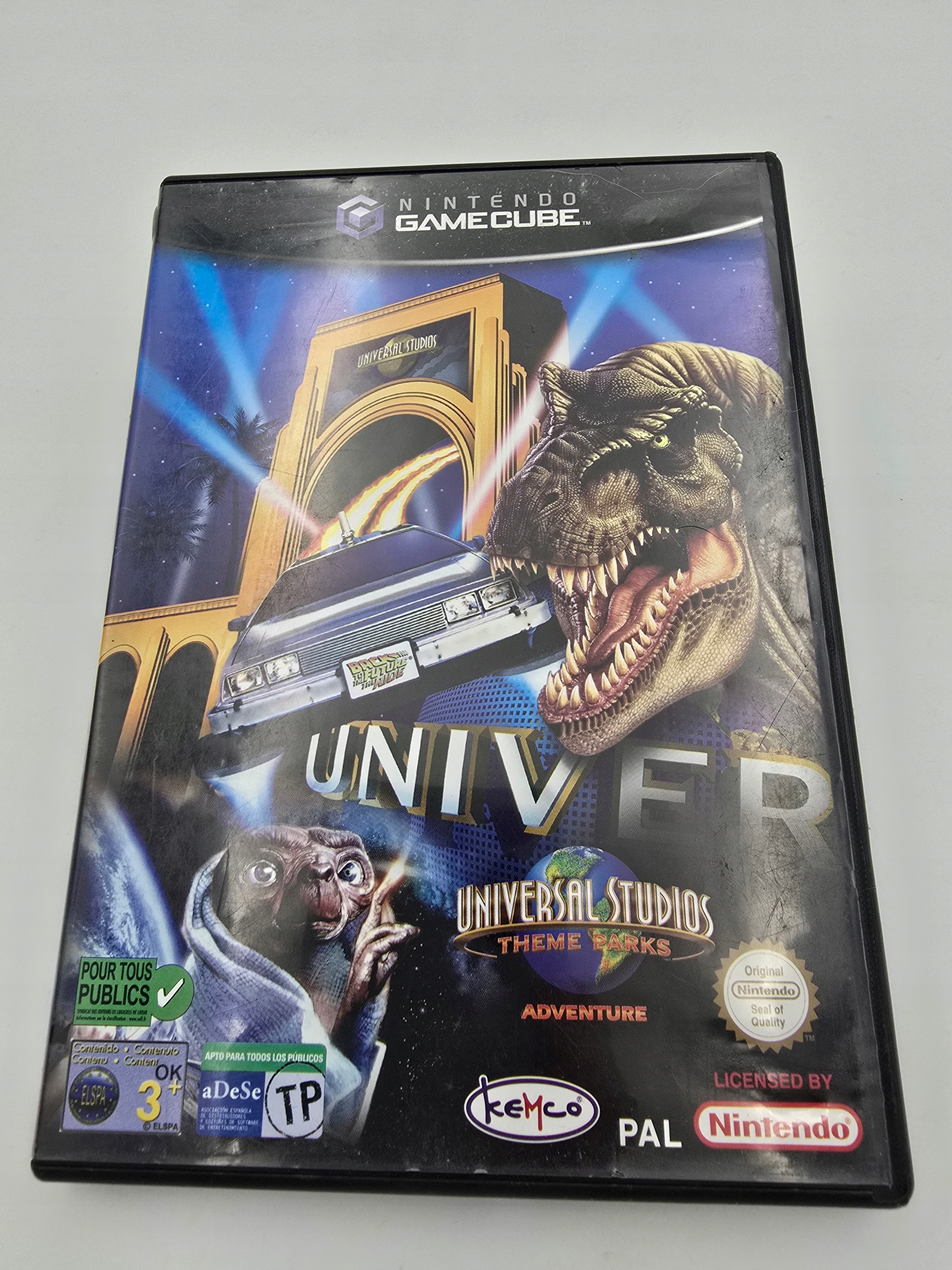 NINTENDO GAMECUBE UNIVERSAL STUDIOS THEME PARK ADVENTURE Wersja gry pudełkowa