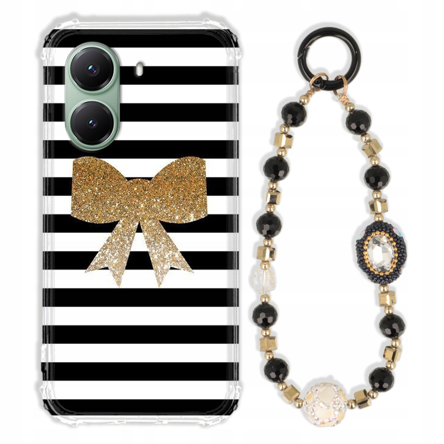 Puzdro Pre Xiaomi Poco X7 Pro 5G Antishock Zirkóny Čierno Zlaté|pevné|pevné