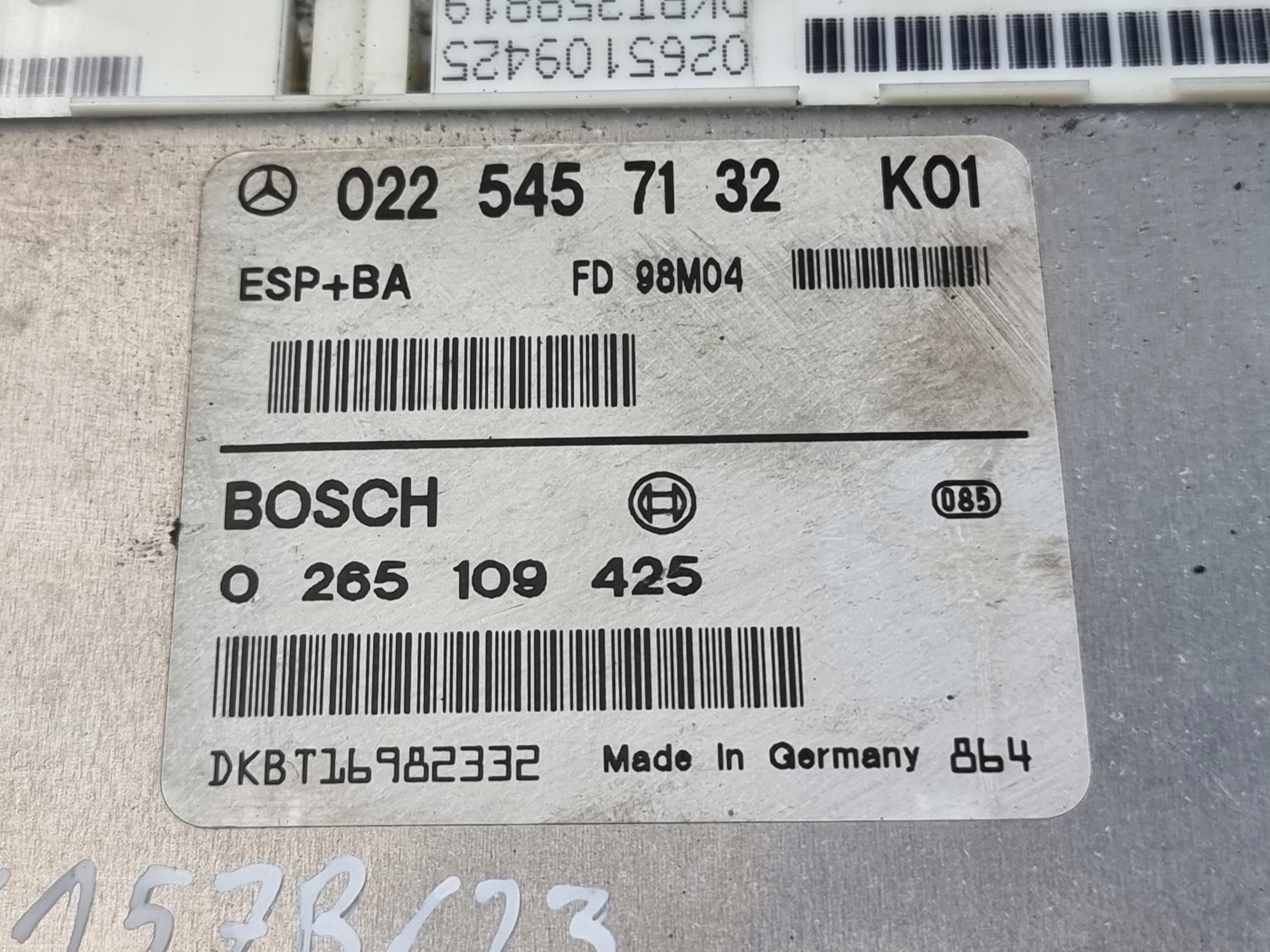 module control unit ESP OE 0225457132 MERCEDES A KLASA W168 1.6B