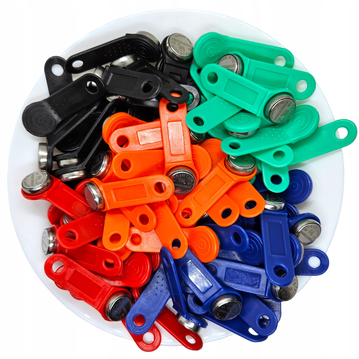 100 SZT PASTYLKA Dallas iButton RFID Klucz Zbliżeniowy UNIQUE DS1990