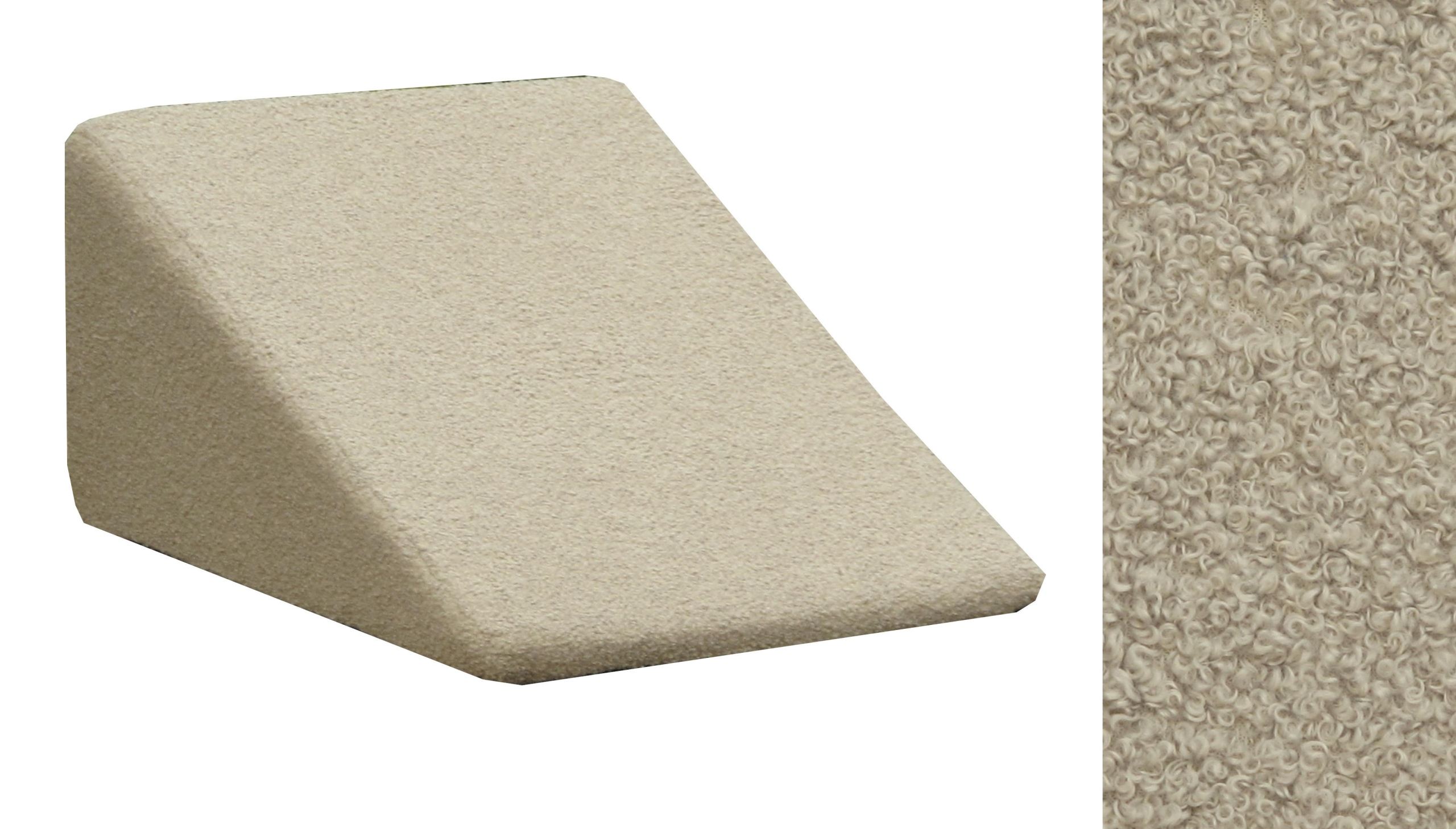 Rampa schodki stabilne schody bucle baranek 60x40x30cm popiel
