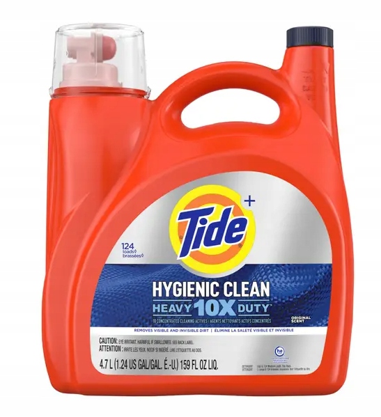 Levně Tide Hygienic Clean Original 4,7 l 124 praní – univerzální gel na praní