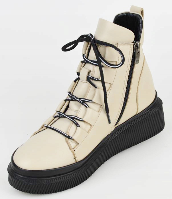 ARTIKER Botki Trzewiki Beżowe 0620 39 Marka Artiker