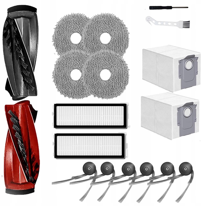 Zestaw Szczotki Filtry Mopy Do Roborock Qrevo Curv/Qrevo Curve