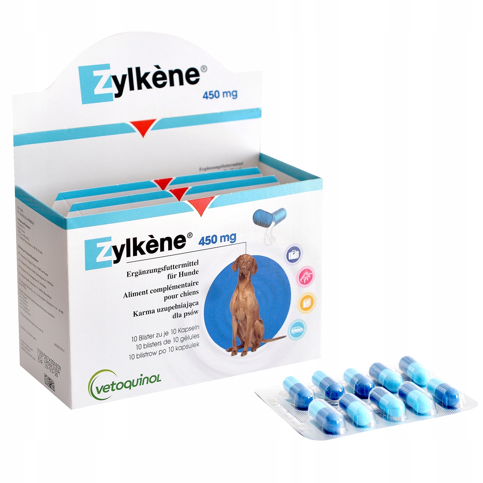 

Zylkene 450mg STRES,niepokój,LĘK Psa Kota 50KAPS