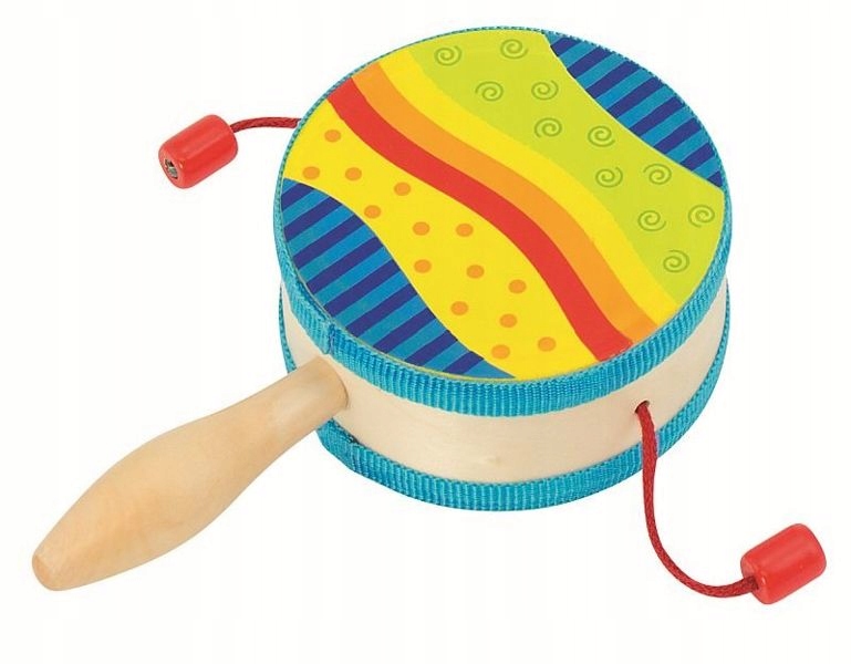 

Tęczowy Bęben żebraka Instrument z uchwytem Goki