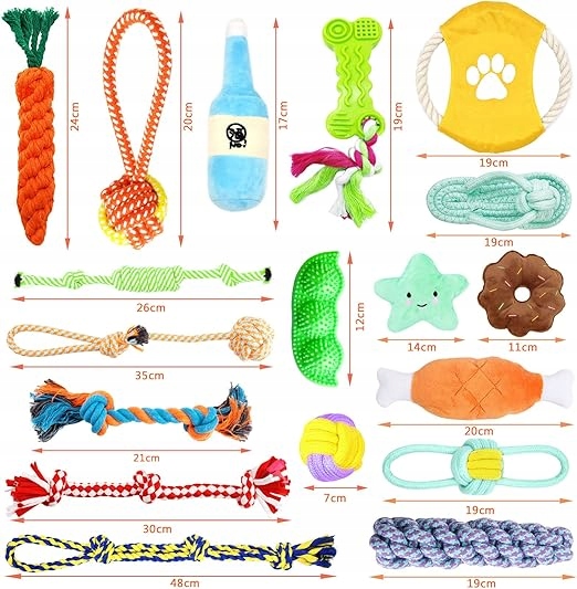 Hračky pro psy přírodní, Netoxické, bez zápachu pro malé a střední psy